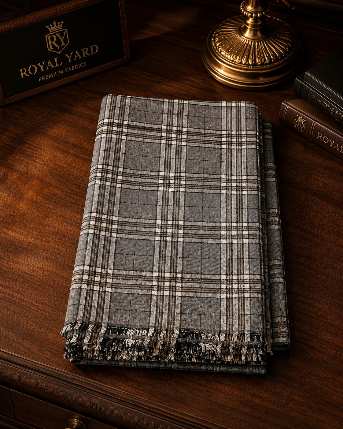 Italian Wool Check Fabric