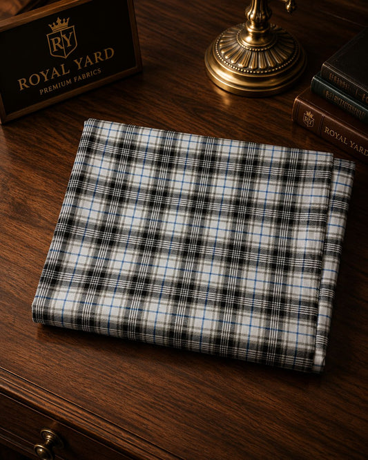 Italian Wool Check fabric