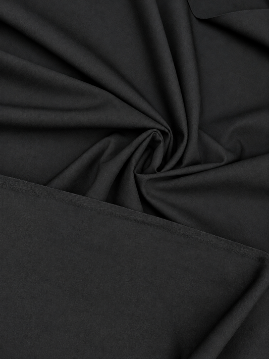 Thailand wool fabric / Black Color