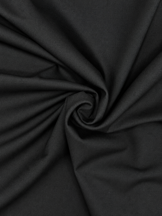 Thailand wool fabric/ jet black color