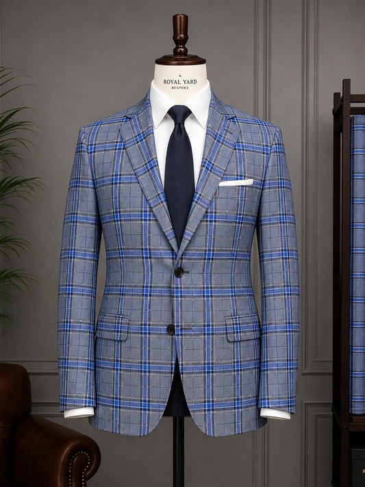 Italian Wool Check Fabric