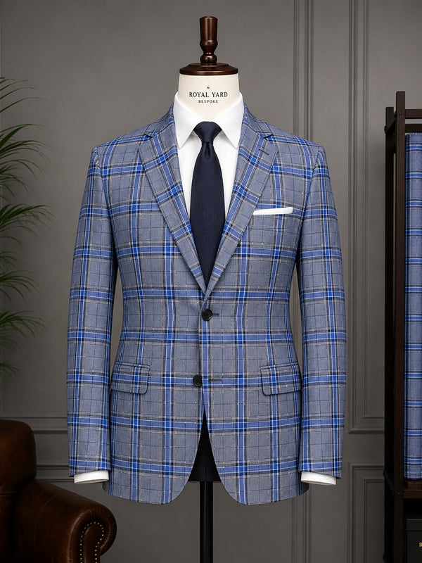 Italian Wool Check Fabric
