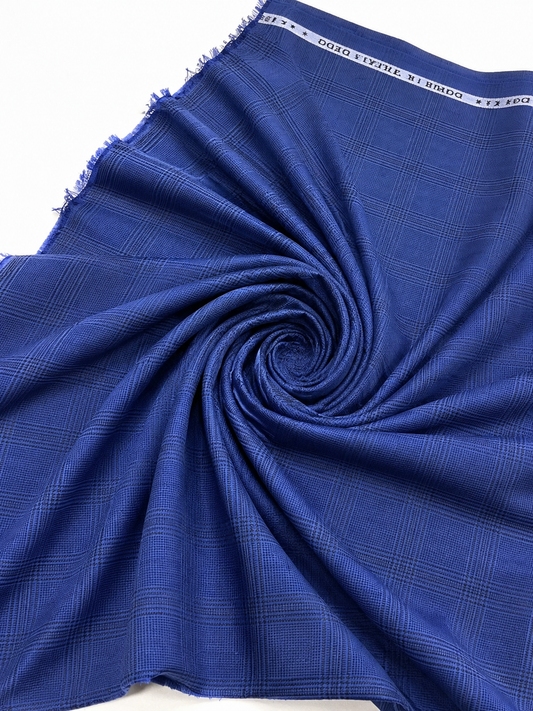 Tropical Check Blue Color