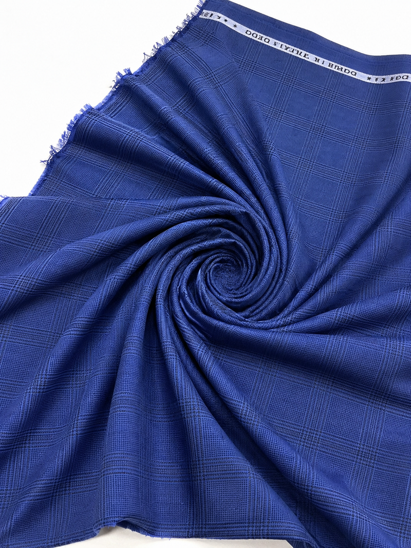 Tropical Check Blue Color