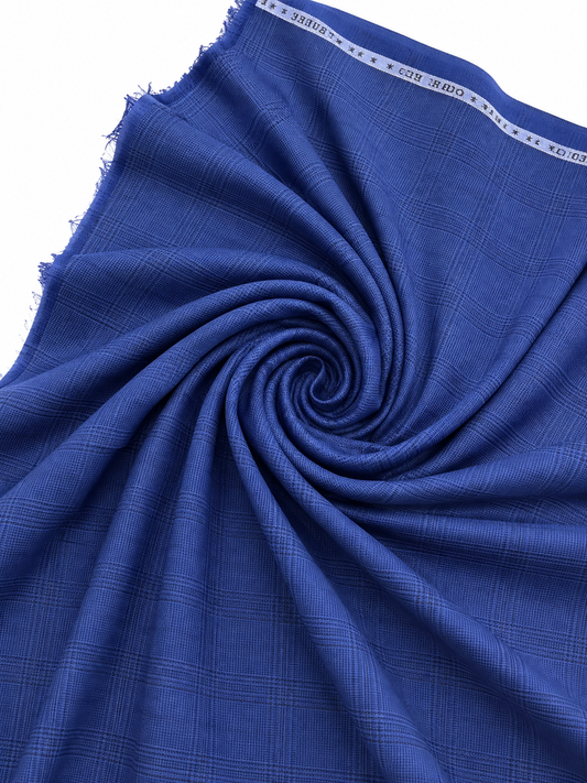 Tropical Check Blue Color