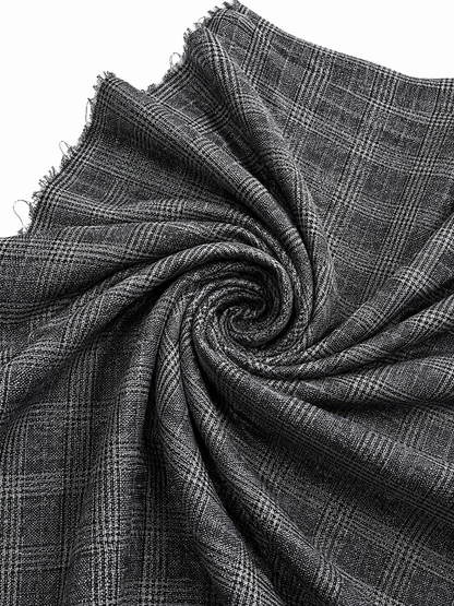 Tropical Check Brownish Gray Color