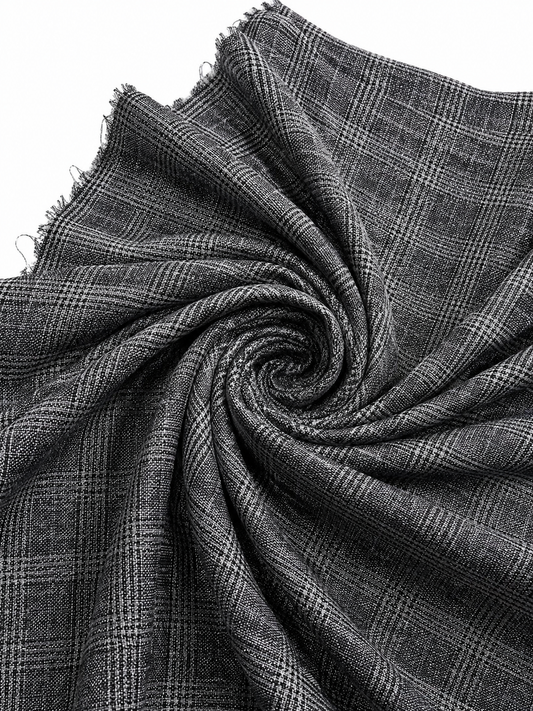 Tropical Check Brownish Gray Color