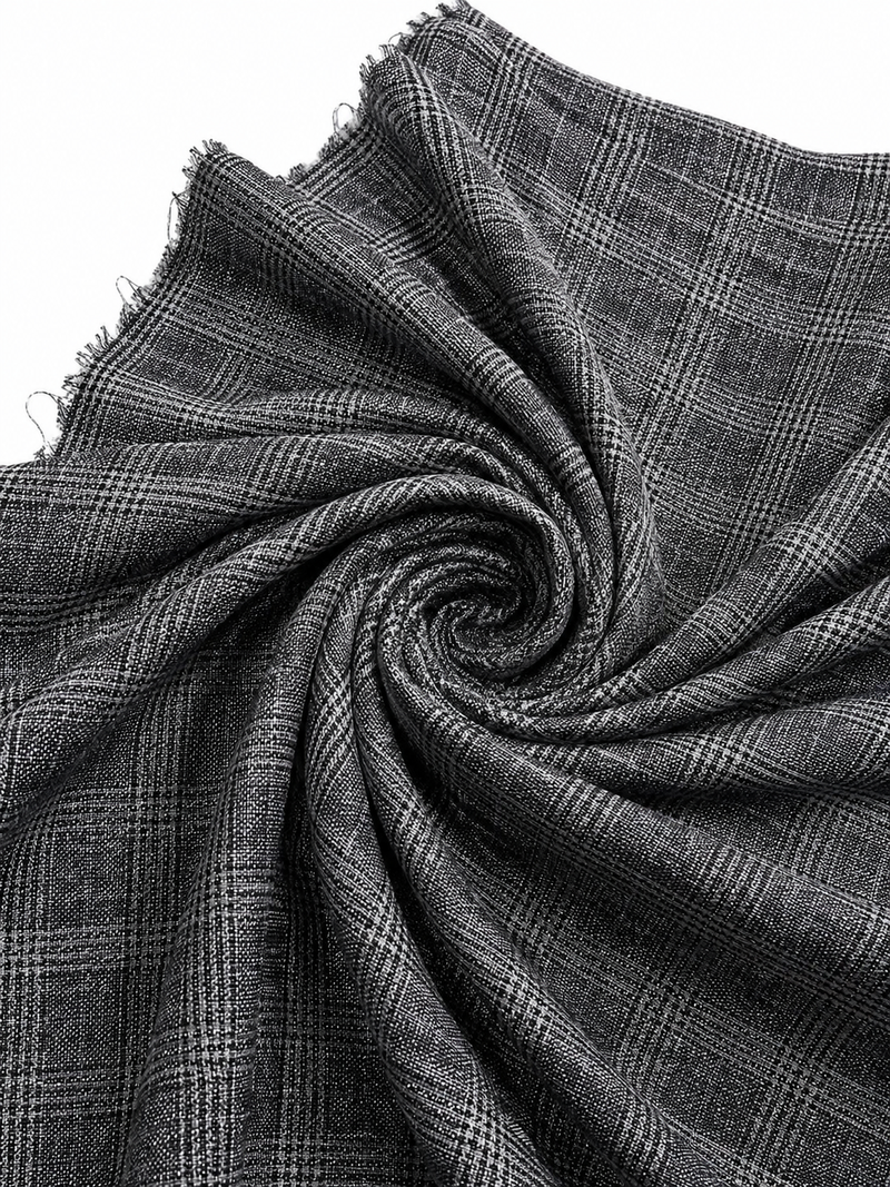 Tropical Check Brownish Gray Color