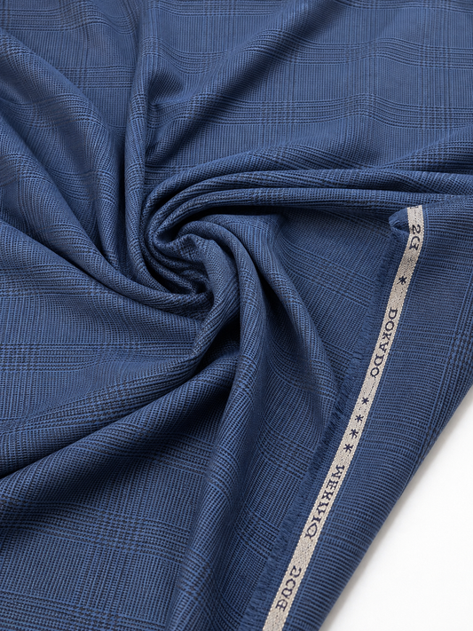 Tropical Check Sea Blue Color