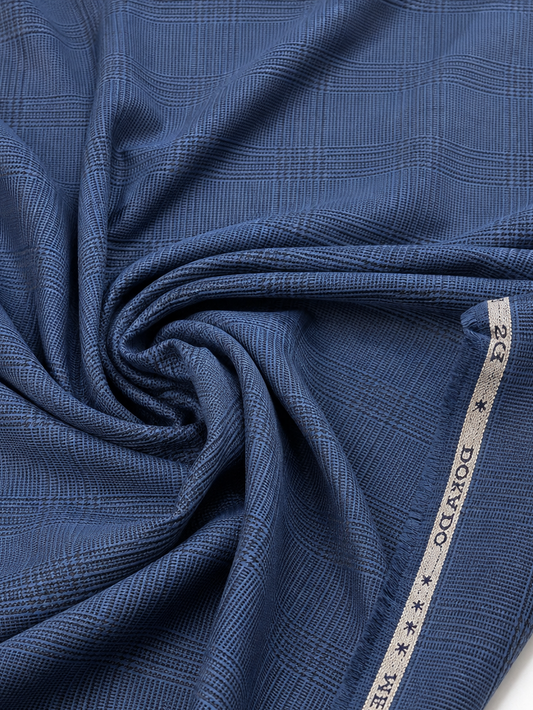 Tropical Check Sea Blue Color