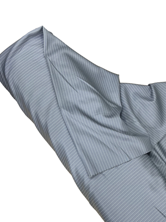 Thin Stripe T R Fabric/ Ash Gray Color