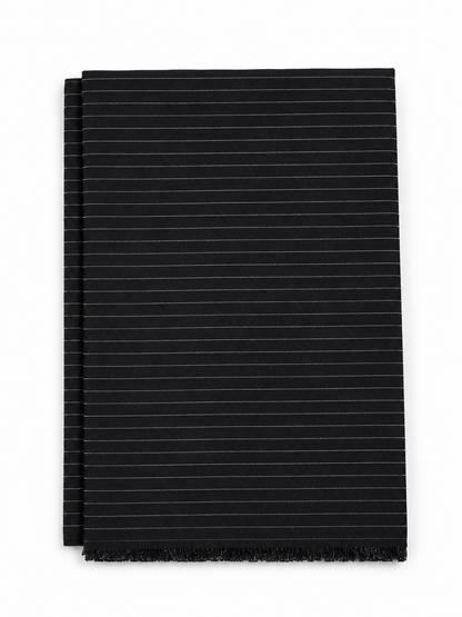 Thin Stripe T R Fabric/ Jet Black Color