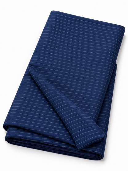 Thin Stripe T R Fabric/Neavy Blue Color