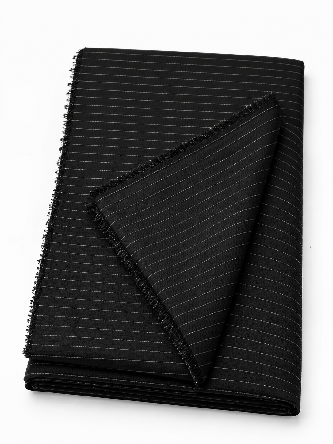 Thin Stripe T R Fabric/ Jet Black Color