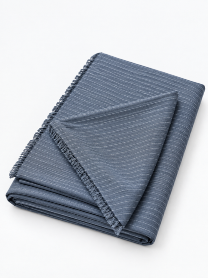 Thin Stripe T R Fabric/ Ash Gray Color