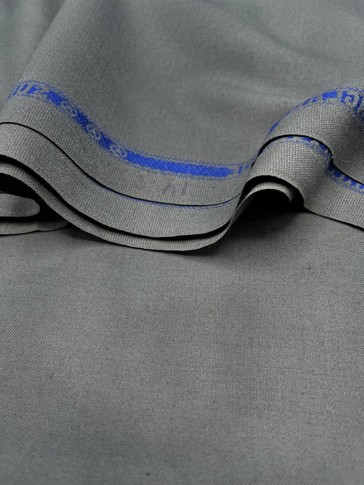 Thailand wool fabric/ Greenish Gray color