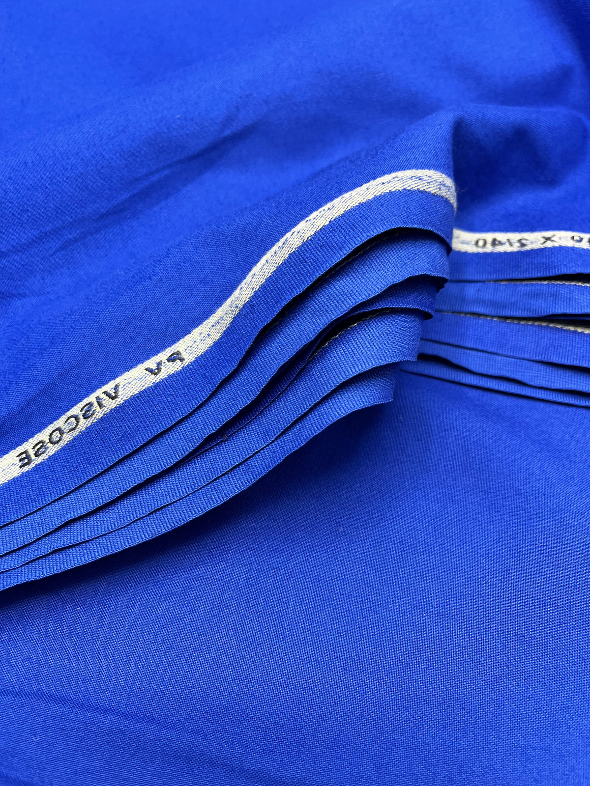 Thailand wool fabric / Electric Blue color