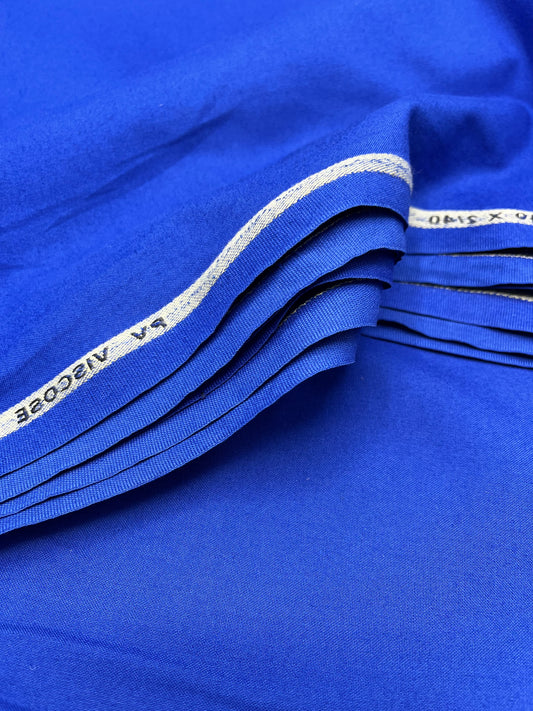 Thailand wool fabric / Electric Blue color