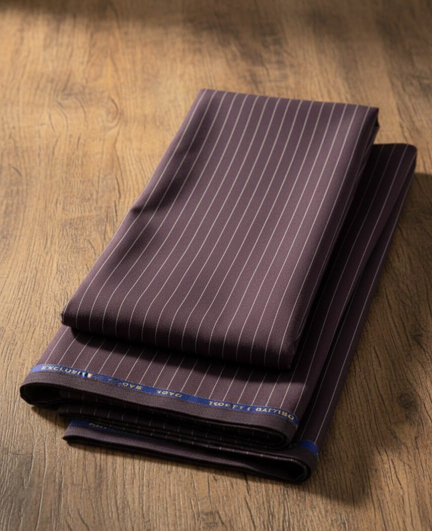 T R Striped Fabric