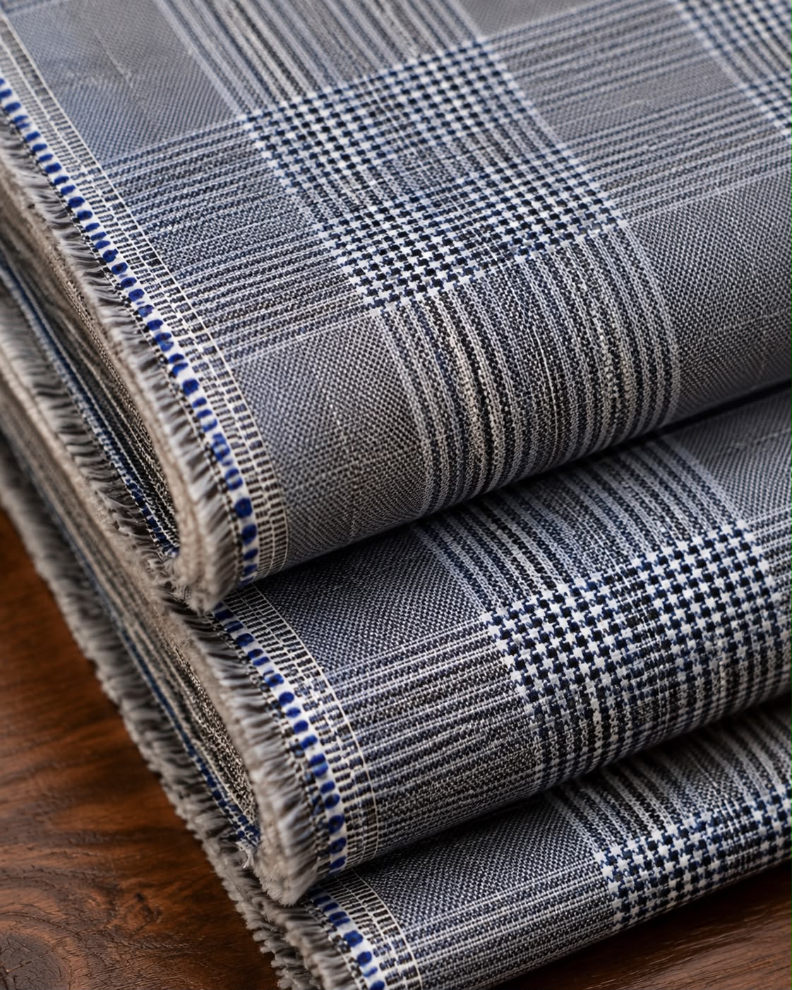 Italian Wool Check fabric