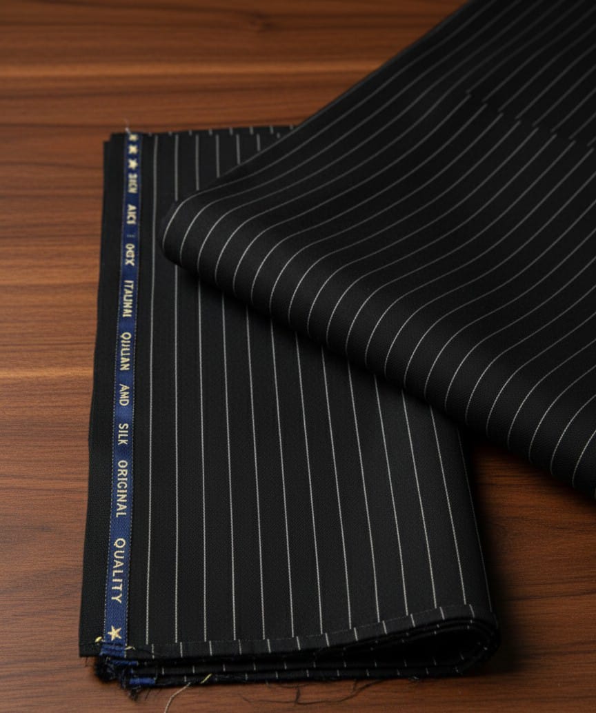 T R Striped Fabric