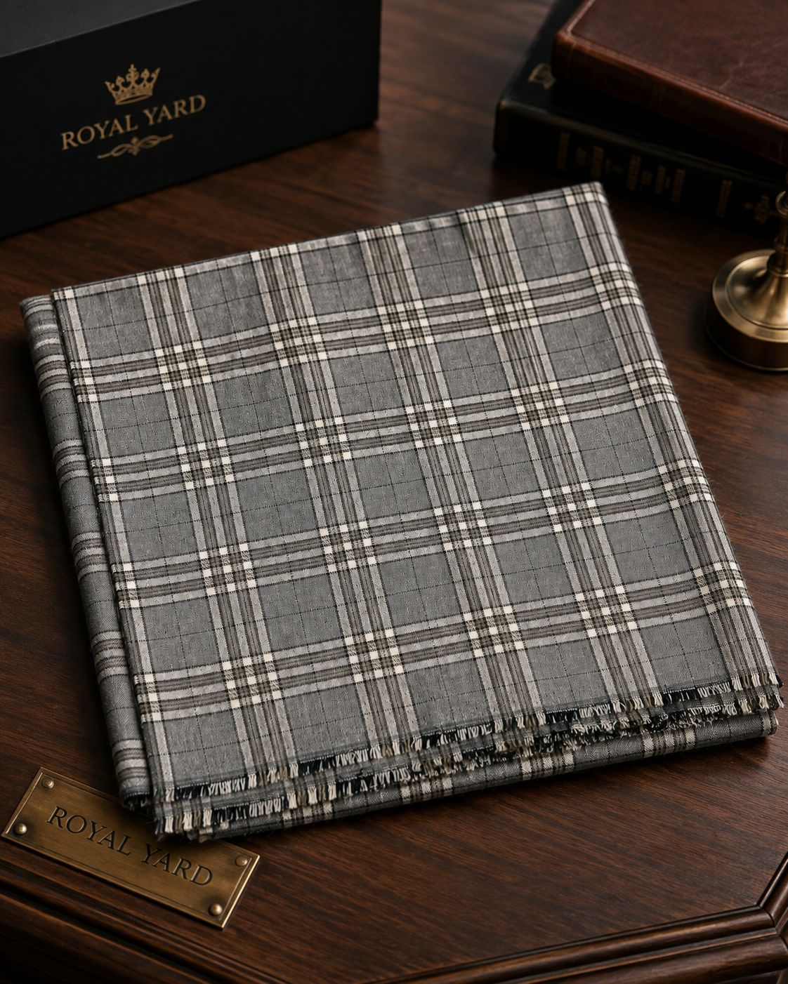 Italian Wool Check Fabric