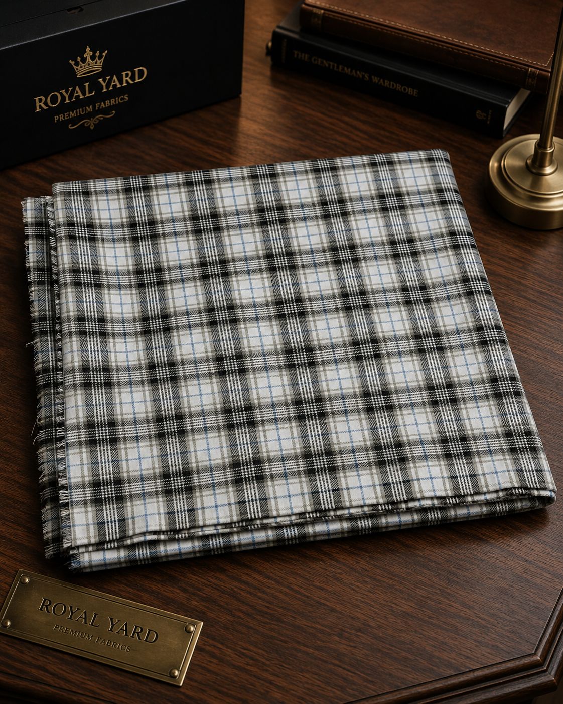 Italian Wool Check fabric