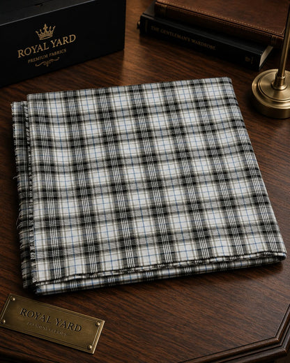 Italian Wool Check fabric