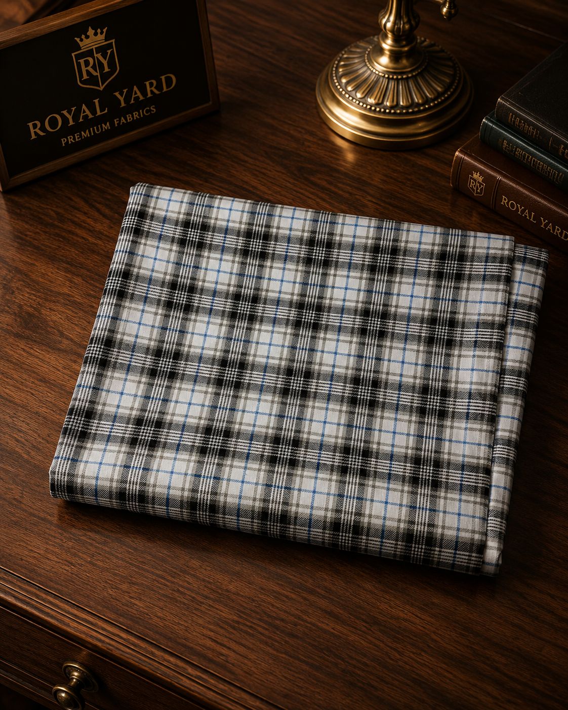 Italian Wool Check fabric