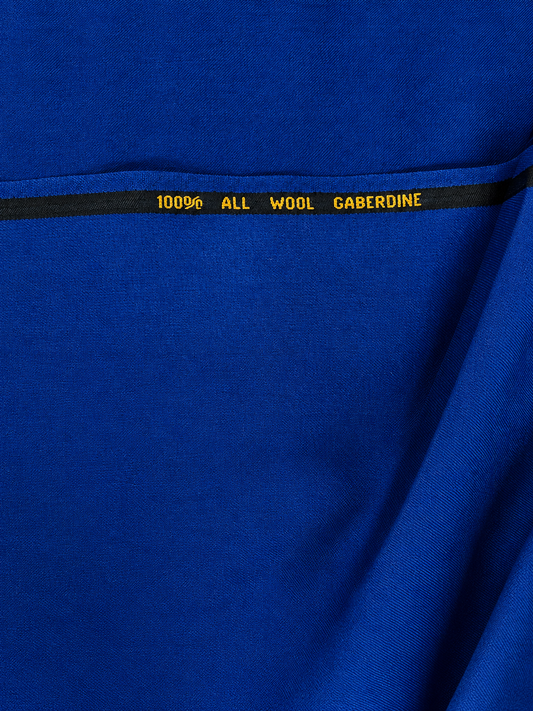 Italian Wool fabric/electric blue color