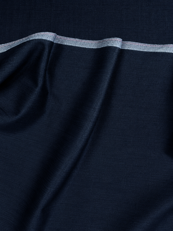 Italian Wool Fabric / Mid Night Blue Color