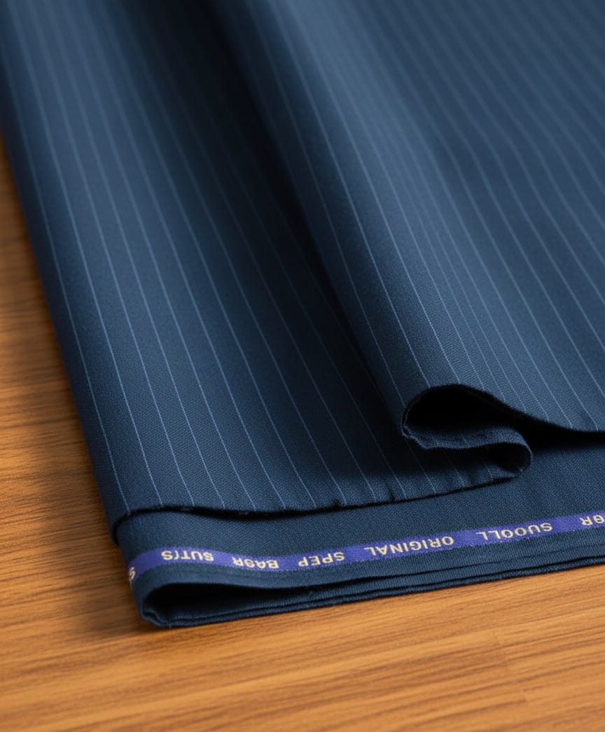 T R Striped Fabric