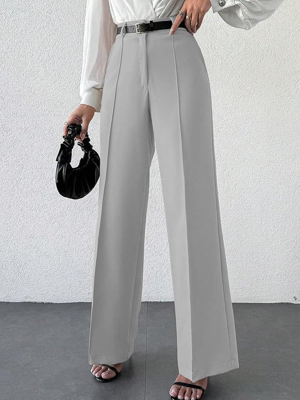 Ash Gray Ladies Wear Stretchable Fabric