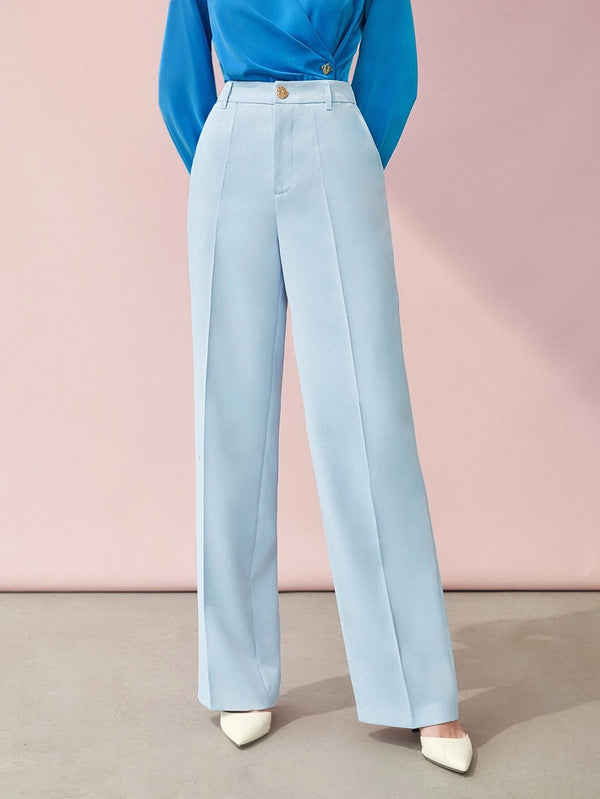 Sky Blue Ladies Wear Stretchable Fabric