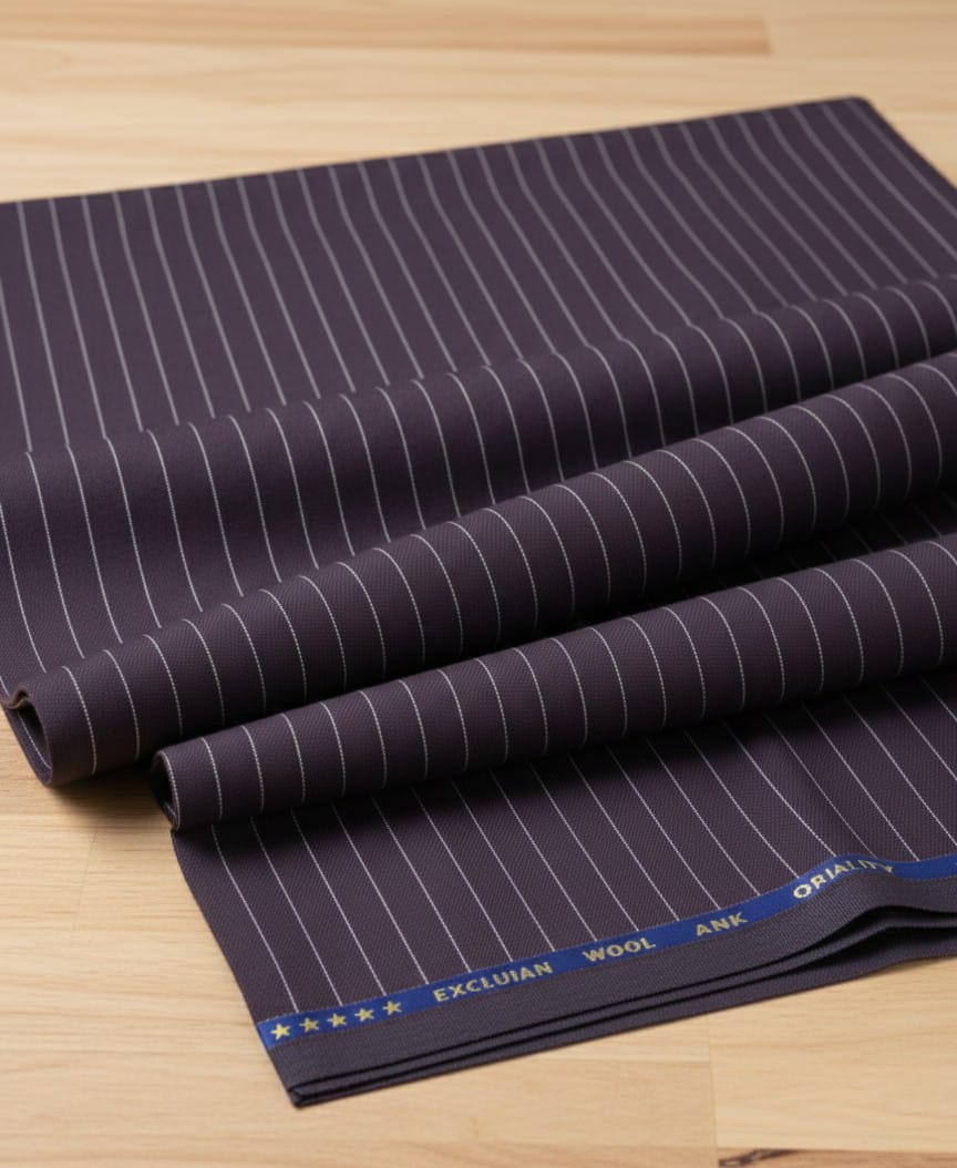 T R Striped Fabric
