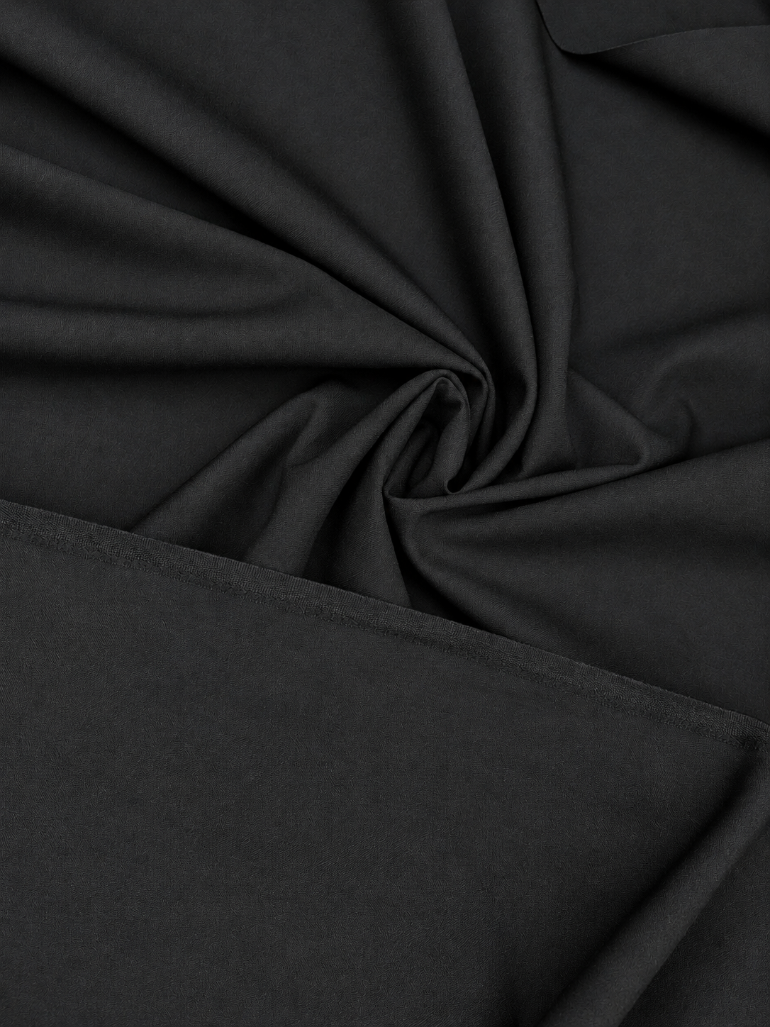 Thailand wool fabric / Black Color