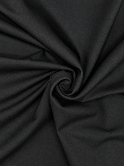 Thailand wool fabric/ jet black color
