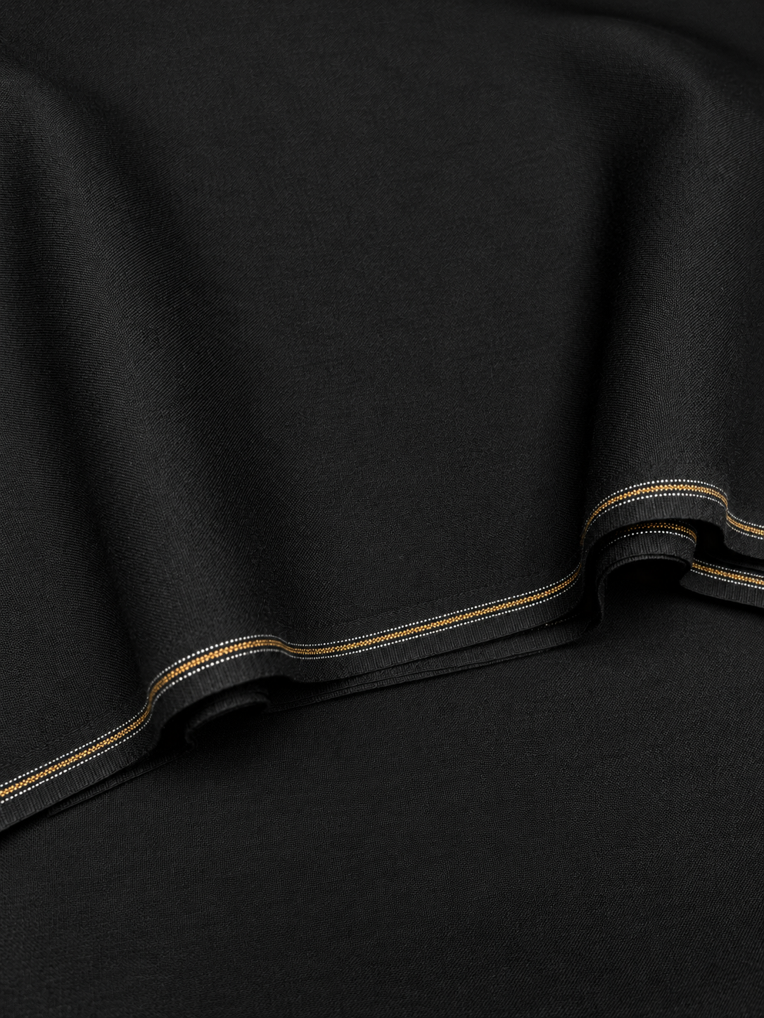 Thailand wool fabric/ jet black color