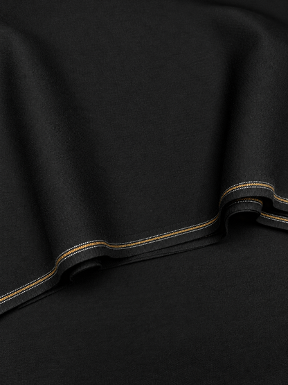 Thailand wool fabric/ jet black color