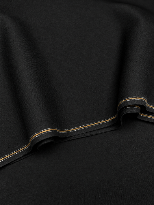 Thailand wool fabric/ jet black color