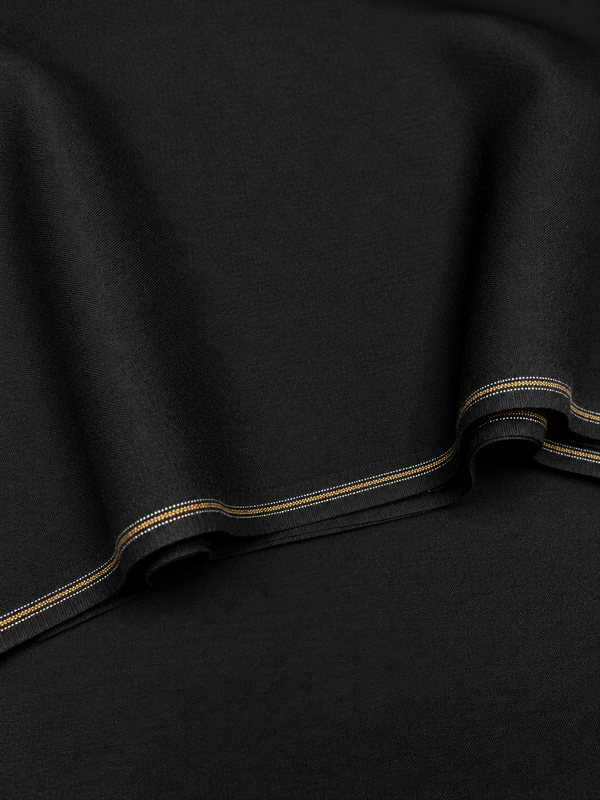 Thailand wool fabric/ jet black color